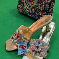 کیف و صندل سنگدوزی خارجی