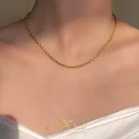 زنجیر طلا با فاکتور کاملا نو