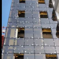 نمای خشک، شیشه، کرتین وال، سرامیک خشک، هندریل