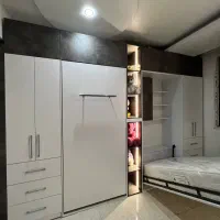 ساخت تخت خواب تاشو کمجا کلوزت و کمد پاکچوب