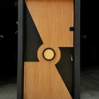 درب ضدسرقت چوب سکوریت نرده استیل کد M007|مصالح و تجهیزات ساختمان|سرخرود, |دیوار