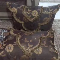 ۶عدد بالش با پار چه ترک اصل