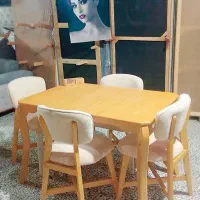 میزناهارخوری مینیمال،مینی مال تدی،میزصفحه روکش چوب