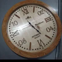 ساعت دیواری تمام چوب روس قطر ۶۰