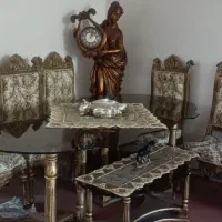 میز غذاخوری ۶نفره ومبل سلطنتی۹ نفره و بوفه|مبلمان خانگی و میز عسلی|نقده, |دیوار