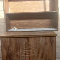 میز قهوه چوب راش اصل به همراه قفسه چوبی ام دی اف|کافی‌شاپ و رستوران|رامهرمز, |دیوار
