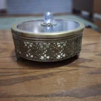 شکلات خوری آنتیک شیک و نو در شیشه ای|ظروف سرو و پذیرایی|نورآباد, |دیوار