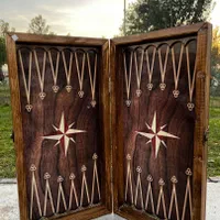 تخته نرد چوبی همراه با کیف .منچ.پنج بازی.پاستور