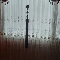 پرده حریر شیری رنگ ودو عدد والان  پرده اتاق خواب|پرده، رانر، رومیزی|تهران, جمال‌زاده|دیوار