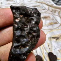 سنگ زمرد وشهاب سنگ وپودرجیوه قرمز وسنگ هبهاب