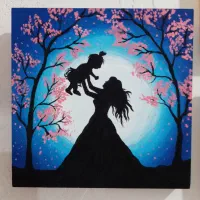 تابلو چوبی. ویژه ی روز مادر|تابلو، نقاشی، عکس|برازجان, |دیوار