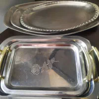 سینی استیل ودوسایز سینی چایی