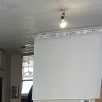 پرده زبرا سفید ساده