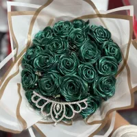 دسته گل روبانی