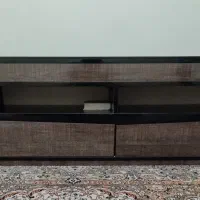 میز تلوزیون دو تیکه کشویی با دو کشو