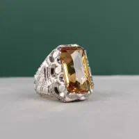 انگشتر  سیترین  طبیعی کد ۲۲۸۷