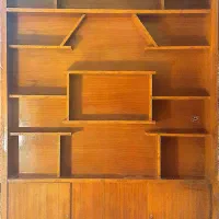 شلف دکوری و کتابخانه چوبی