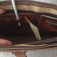 کیف چرم گاوی دست دوز.مفت زدم .|کیف، کفش، کمربند|اصفهان, جوزدان الیادران|دیوار