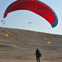 بال پاراگلایدر ساپ ایر +هارنس پاراگلایدر+کلاه هلمت