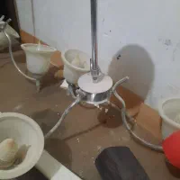 باسلام سه عدد لوستر دو عدد سه شاخه یک تک شاخه|لوستر و چراغ آویز|مشهد, حجاب (شهرک غرب)|دیوار