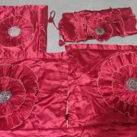 رو تختی ساتن قرمز|سرویس روتختی|مشهد, رسالت|دیوار