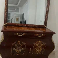 آینه کنسول چوبی