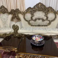 مبلمان سلطنتی 9نفره|مبلمان خانگی و میز عسلی|لاهیجان, گلستان|دیوار