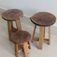 پایه گلدان و استند از جنس چوب ترمو طبیعی