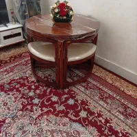 میز نهار خوری چهار نفره مدل کم جا تمیز شیک