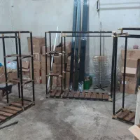 رگال بغل طبقه مدل مشگی طلایی طبقه ای چوبو آهن