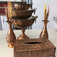 ست هشت تیکه ظروف مس/گلدان /سیاه قلم هندی/آجیل خوری|ظروف سرو و پذیرایی|تهران, سعادت‌آباد|دیوار