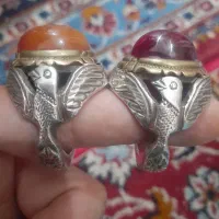 انگشترهای نقره تک و دستساز،سنگین(غول پیکر)