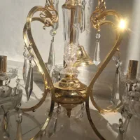 دو لوستر برونز  ۵ شعله و ۱۰ شعله|لوستر و چراغ آویز|تهران, وصفنارد|دیوار