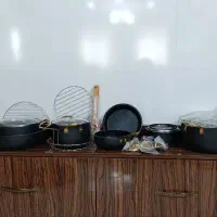 سرویس قابلمه ۱۸ پارچه گرانیت آگرین