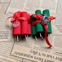 شمع موم عسلی