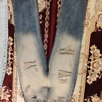 شلوار بگ زاپ دار