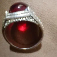 انگشتر  قدیمی با نگین سرخ یاقوتی|جواهرات|رزن, |دیوار