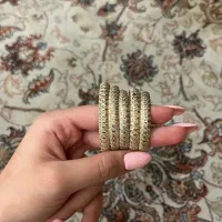 النگو بچگانه جنس استیل کاملا ضد حساسیت (طرح طلا)|بدلیجات|اصفهان, شاهزید|دیوار