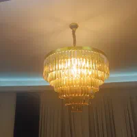لوستر طلایی|لوستر و چراغ آویز|تهران, ونک|دیوار