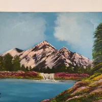 تابلوی نقاشی کار دست با ابرنگ|تابلو، نقاشی، عکس|محمودآباد, |دیوار