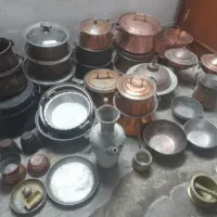 خرید و فروش دیگه مسی قابلمه پاتیل سماور برنجی
