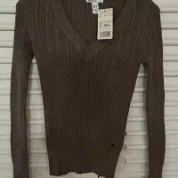 بلوز بافت خاکی رنگ سایز M برند مانگو