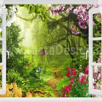 خانه‌ای که درختان تا لب پنجره می‌آیند