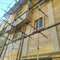 اجرای سنگ سرامیک چسبی ودوغابی