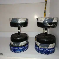 دمبل ۱۵کیلویی با سنگ و هالتر|تجهیزات ورزشی|تهران, شهرک رضویه|دیوار