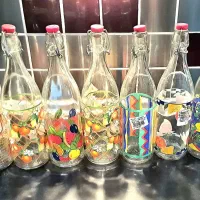 بطری طرح دار CERVE ایتالیا ۱۹۹۵ میلادی