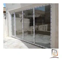 شیشه بالکن و ساختمان سرویس ومنزل