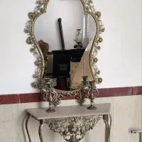 آینه شمعدان برنز