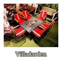 میزوصندلی باغی/صندلی مربع پروفیلی /اتشدان