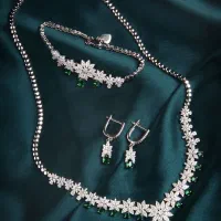 سینه ریز دستبند گوشواره ست کامل تمام نقره اقساطی۶۴|بدلیجات|تبریز, |دیوار